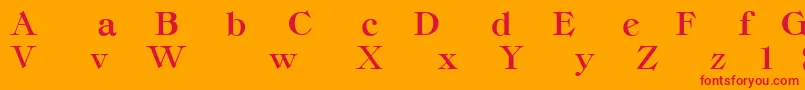 fuente ClassicaHeavyRegular – Fuentes Rojas Sobre Fondo Naranja