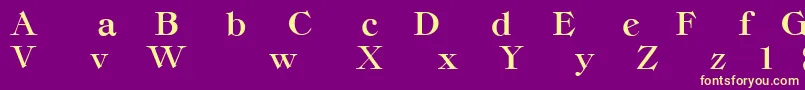 Lisätietoja ClassicaHeavyRegular-fontista ClassicaHeavyRegular-fontti – keltaiset fontit violetilla taustalla