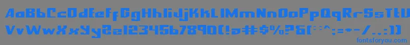 NationalExpressExpanded Font – Blue Fonts on Gray Background