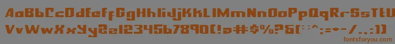 NationalExpressExpanded Font – Brown Fonts on Gray Background