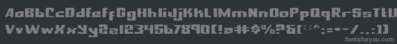 NationalExpressExpanded Font – Gray Fonts on Black Background