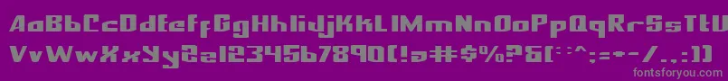 NationalExpressExpanded Font – Gray Fonts on Purple Background