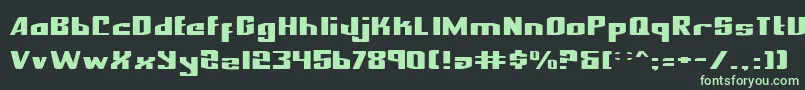 NationalExpressExpanded Font – Green Fonts on Black Background