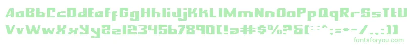NationalExpressExpanded Font – Green Fonts on White Background