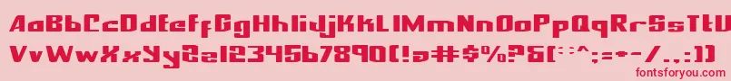 NationalExpressExpanded Font – Red Fonts on Pink Background