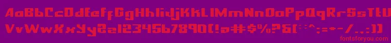 NationalExpressExpanded Font – Red Fonts on Purple Background