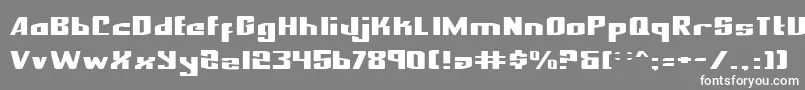 NationalExpressExpanded Font – White Fonts on Gray Background
