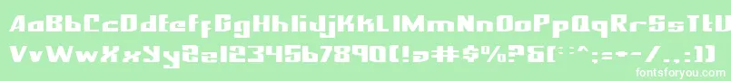 NationalExpressExpanded Font – White Fonts on Green Background