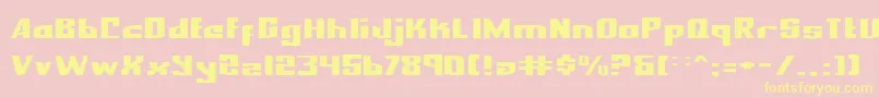 NationalExpressExpanded Font – Yellow Fonts on Pink Background