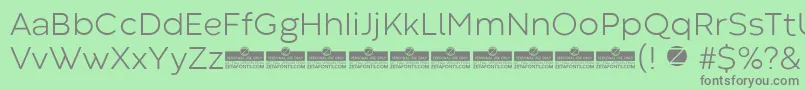 CodecWarmLightTrial Font – Gray Fonts on Green Background