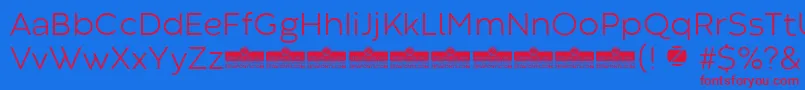 CodecWarmLightTrial Font – Red Fonts on Blue Background
