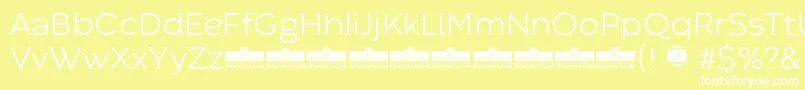 CodecWarmLightTrial Font – White Fonts on Yellow Background