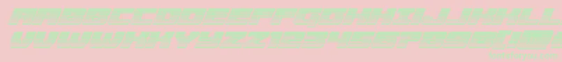 Cruiserfortresschromeital Font – Green Fonts on Pink Background