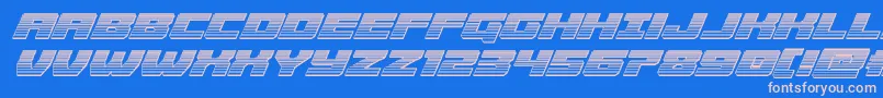 Cruiserfortresschromeital Font – Pink Fonts on Blue Background