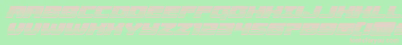 Cruiserfortresschromeital Font – Pink Fonts on Green Background