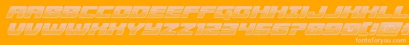Cruiserfortresschromeital Font – Pink Fonts on Orange Background