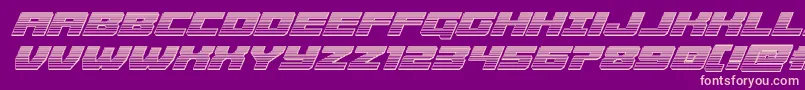 Cruiserfortresschromeital Font – Pink Fonts on Purple Background