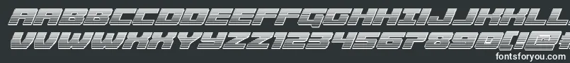 Шрифт Cruiserfortresschromeital – белые шрифты