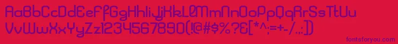 KleptocracyexRegular Font – Purple Fonts on Red Background