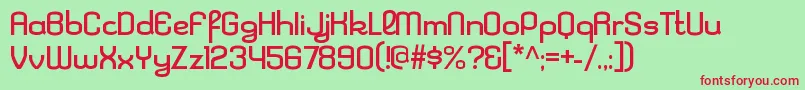 KleptocracyexRegular Font – Red Fonts on Green Background