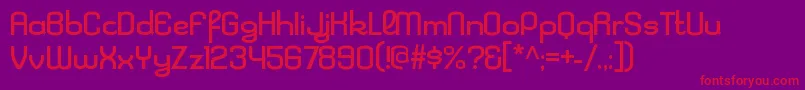 KleptocracyexRegular Font – Red Fonts on Purple Background