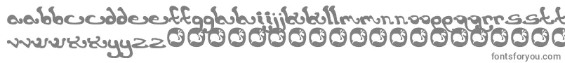 Earthling Font – Gray Fonts on White Background