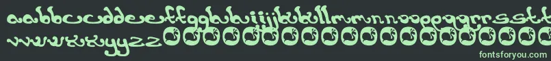 Earthling Font – Green Fonts on Black Background