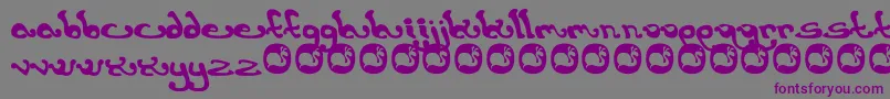 Earthling Font – Purple Fonts on Gray Background