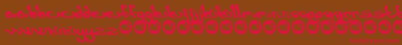 Earthling Font – Red Fonts on Brown Background