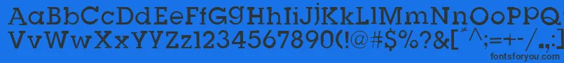 SlugBugOpenRegular Font – Black Fonts on Blue Background