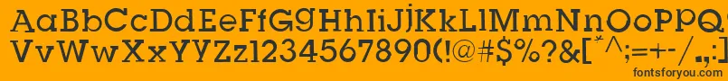 SlugBugOpenRegular Font – Black Fonts on Orange Background