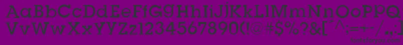 SlugBugOpenRegular-fontti – mustat fontit violetilla taustalla