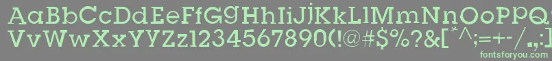 Шрифт SlugBugOpenRegular – зелёные шрифты на сером фоне