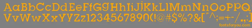 SlugBugOpenRegular Font – Orange Fonts on Gray Background