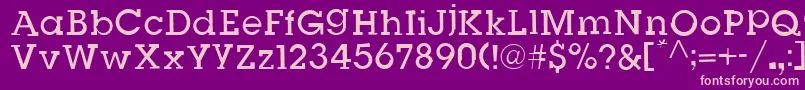 SlugBugOpenRegular Font – Pink Fonts on Purple Background