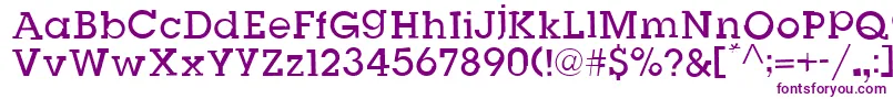 SlugBugOpenRegular Font – Purple Fonts on White Background