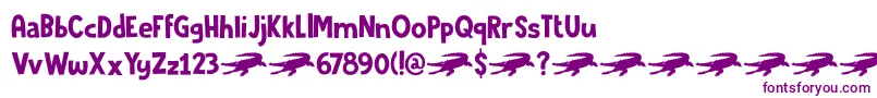 CrocodileFeetDemo Font – Purple Fonts on White Background