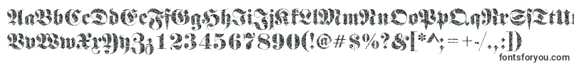 Шрифт FrakturbrokenglassRegular – буквенные шрифты