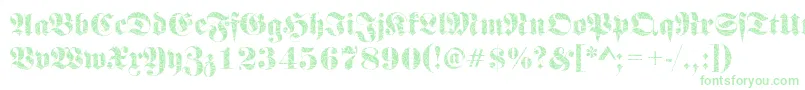 FrakturbrokenglassRegular Font – Green Fonts