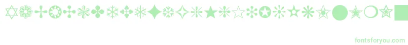 ZapfDingbatsBt Font – Green Fonts on White Background