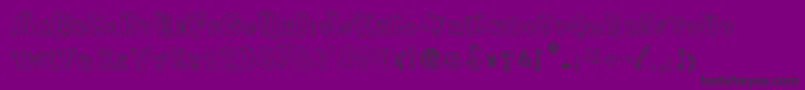 CartoonBlocks Font – Black Fonts on Purple Background