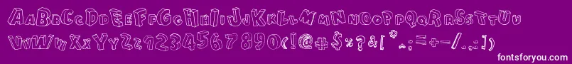 CartoonBlocks Font – White Fonts on Purple Background
