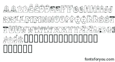 LmsLetterbatFriends font – superduper Fonts