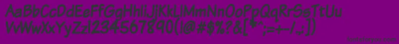 Vtcsundaykomixtall-Schriftart – Schwarze Schriften auf violettem Hintergrund