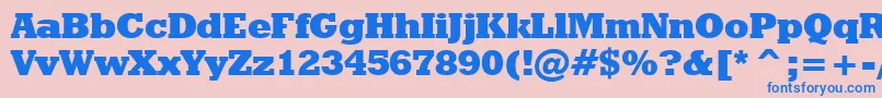 fuente GeometricSlabserif712ExtraBoldBt – Fuentes Azules Sobre Fondo Rosa