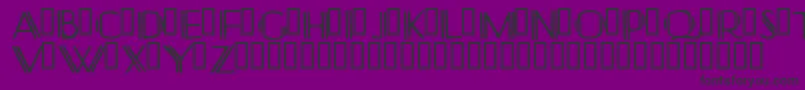 Yonkeris Font – Black Fonts on Purple Background
