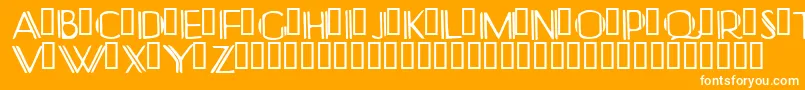 fuente Yonkeris – Fuentes Blancas Sobre Fondo Naranja