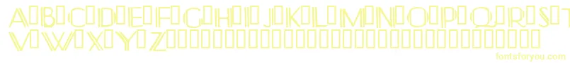 フォントYonkeris – 黄色のフォント