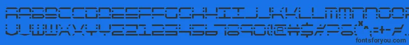 Qqv2c Font – Black Fonts on Blue Background