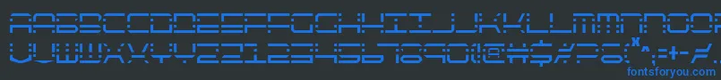 Qqv2c Font – Blue Fonts on Black Background